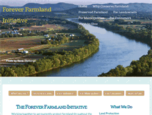 Tablet Screenshot of foreverfarmland.org
